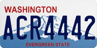 WA license plate ACR4442