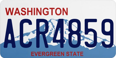 WA license plate ACR4859