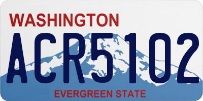 WA license plate ACR5102