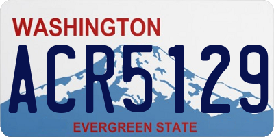 WA license plate ACR5129