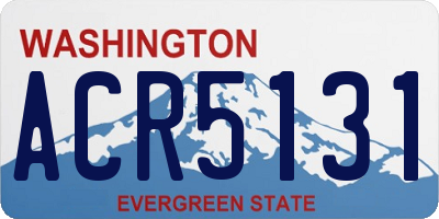 WA license plate ACR5131