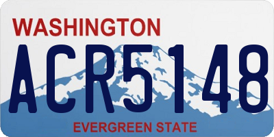 WA license plate ACR5148