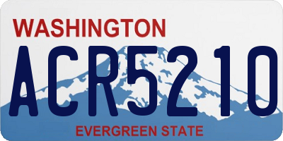 WA license plate ACR5210