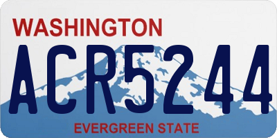 WA license plate ACR5244
