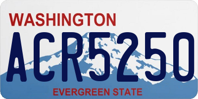 WA license plate ACR5250