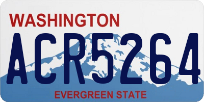 WA license plate ACR5264