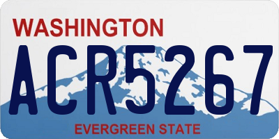 WA license plate ACR5267