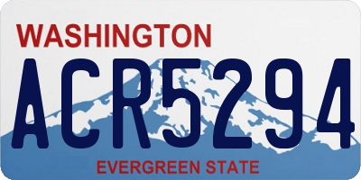 WA license plate ACR5294