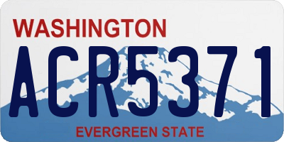 WA license plate ACR5371