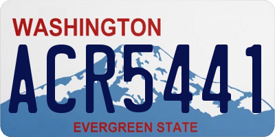 WA license plate ACR5441