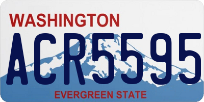 WA license plate ACR5595