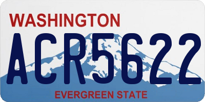 WA license plate ACR5622