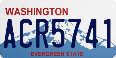 WA license plate ACR5741