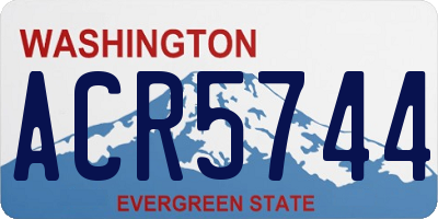 WA license plate ACR5744