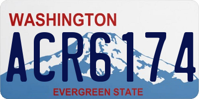 WA license plate ACR6174