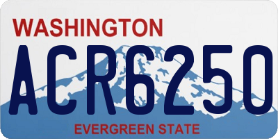 WA license plate ACR6250