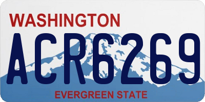 WA license plate ACR6269