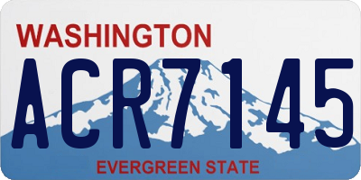 WA license plate ACR7145