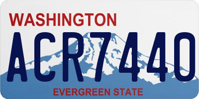 WA license plate ACR7440