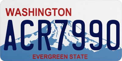 WA license plate ACR7990