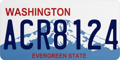 WA license plate ACR8124