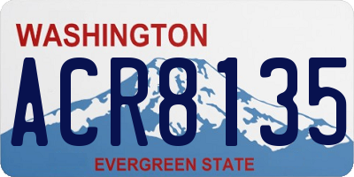 WA license plate ACR8135