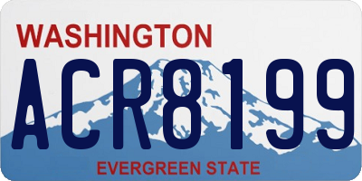 WA license plate ACR8199