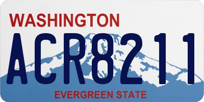 WA license plate ACR8211