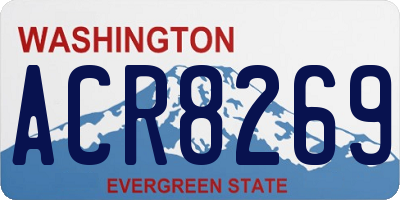 WA license plate ACR8269