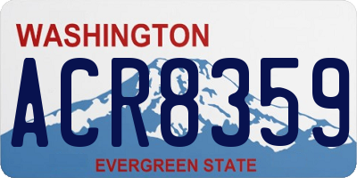 WA license plate ACR8359