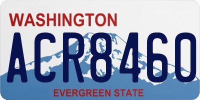 WA license plate ACR8460