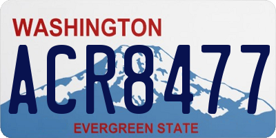 WA license plate ACR8477