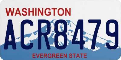 WA license plate ACR8479