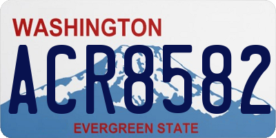 WA license plate ACR8582