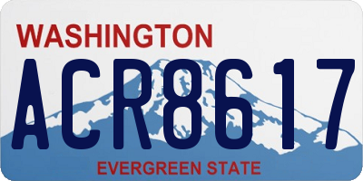 WA license plate ACR8617