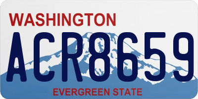 WA license plate ACR8659