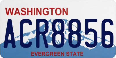 WA license plate ACR8856