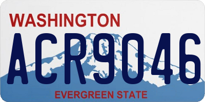 WA license plate ACR9046