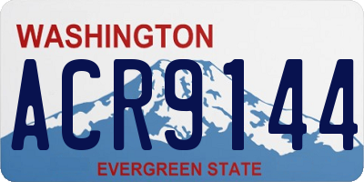WA license plate ACR9144