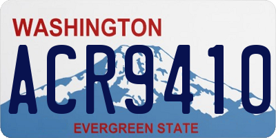 WA license plate ACR9410