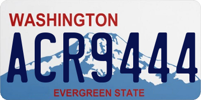 WA license plate ACR9444