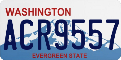 WA license plate ACR9557
