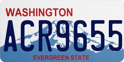 WA license plate ACR9655