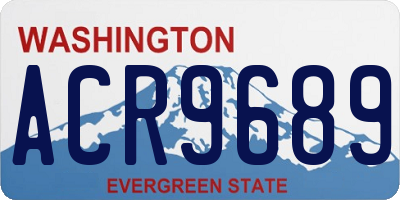WA license plate ACR9689