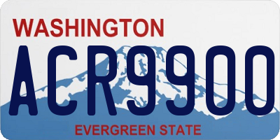 WA license plate ACR9900
