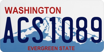 WA license plate ACS1089