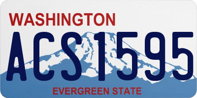 WA license plate ACS1595