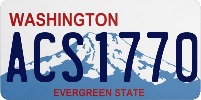 WA license plate ACS1770