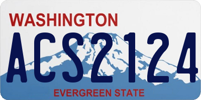 WA license plate ACS2124