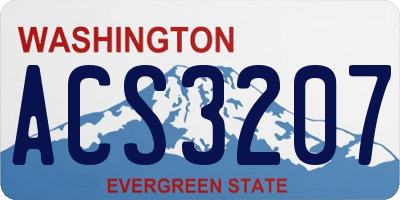 WA license plate ACS3207